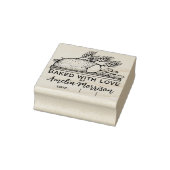 パン素朴ローフ焼いた/愛/名前/日付 ラバースタンプ (スタンプ)