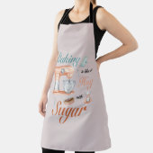 パン職人とパティシエのための「Baking Hugs Sugar」デザイン エプロン (インサイチュ)