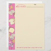 パン転がシナモンパーソナライズされたレシピレターヘッド (正面/裏面)