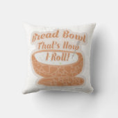 パン転がボおもしろいールことわざ クッション (裏面)