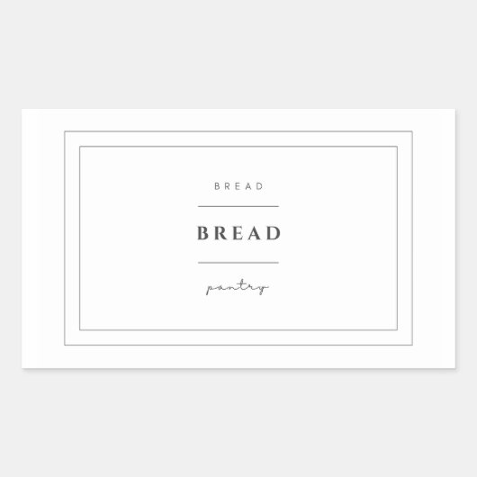 パン食品ラベルシール 長方形シール (正面)