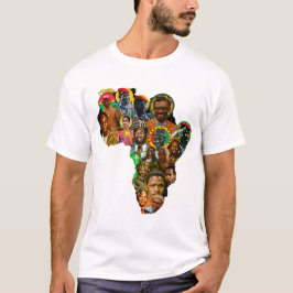 パン・アフリカニズムの地図Tシャツ - ブラック・ヒストリー・月間記念Tシャツ Tシャツ