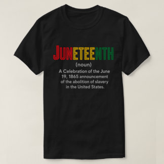 パン・アフリカニズムの色彩 自由 ジューンティーンスの定義 Tシャツ
