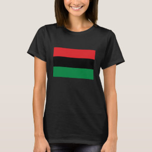 パン・アフリカン・フラグとユニシアのシンボル Tシャツ