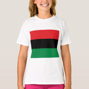 パン・アフリカン+フラグ Tシャツ