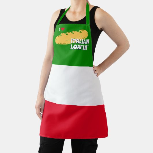パン·イタイタリアンリア旗パーソナライズされたベーキング エプロン (インサイチュ)