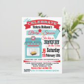 「パン・イン・ザ・オーブン」ベビーシャワー招待状 招待状 (スタンド正面)