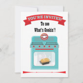 「パン・イン・ザ・オーブン」ベビーシャワー招待状 招待状 (裏面)