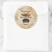 パン・オブ・ライフ/ヨハネ6:35 ラウンドシール (バッグ)