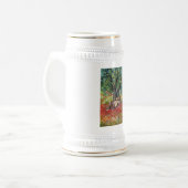 パン、オリーブの木とポピーの畑 ビールジョッキ (正面左)
