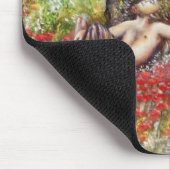 パン、オリーブの木とポピーの畑 マウスパッド (コーナー)