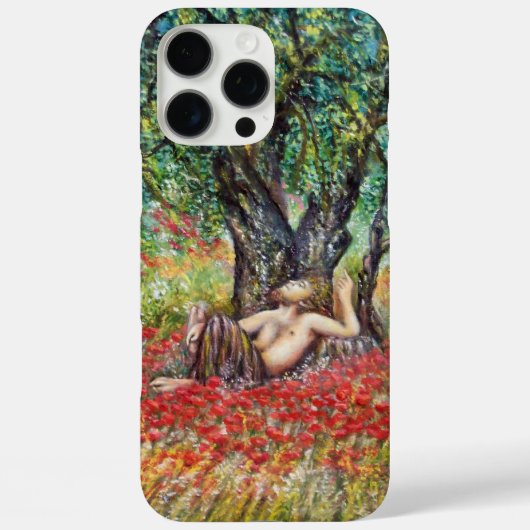 パン、オリーブの木とポピーの畑 Case-Mate iPhoneケース (裏面)