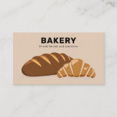 パン&クロワッサン – ベーカリー 名刺 (正面)