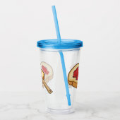 パン&ジャム漫画イラストレーション アクリルタンブラー (左)