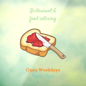 パン&ジャム漫画イラストレーション ウィンドウサイン (シート3)