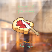 パン&ジャム漫画イラストレーション ウィンドウサイン (シート2)