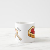 パン&ジャム漫画イラストレーション エスプレッソカップ (正面)