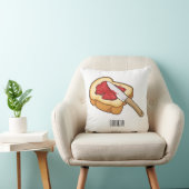 パン&ジャム漫画イラストレーション クッション (椅子)
