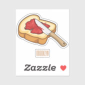 パン&ジャム漫画イラストレーション シール (シート)