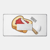 パン&ジャム漫画イラストレーション デスクマット (キーボード&マウス)