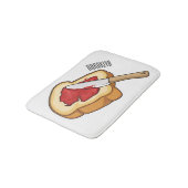 パン&ジャム漫画イラストレーション バスマット (アングル)