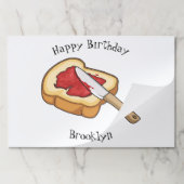 パン&ジャム漫画イラストレーション ペーパーパッド (折り畳み)