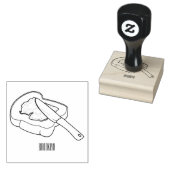 パン&ジャム漫画イラストレーション ラバースタンプ (押印)