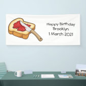 パン&ジャム漫画イラストレーション 横断幕 (トレードショー)