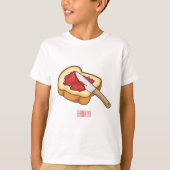 パン&ジャム漫画イラストレーション Tシャツ (正面)