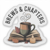 パン&チャプター – Cozy Witch Tea and Books シール (正面)