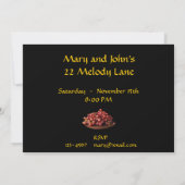 パン、チーズとブドウのブリンナー招待状 招待状 (裏面)