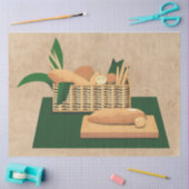 パン・バスケットの切り離し20"x30" 薄葉紙 (クラフト)