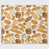 パン&パティシリーベイカー，ベーカリー ラッピングペーパー (フラット)