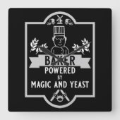 パン・ベイカー スクエア壁時計 (正面)