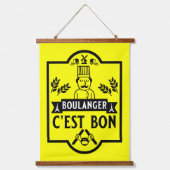 パン・ベイカー 吊り下げ型タペストリー (正面)