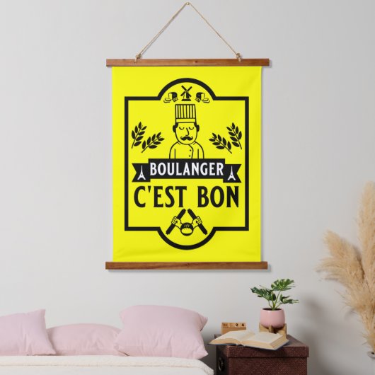 パン・ベイカー 吊り下げ型タペストリー (寝室)