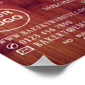 パン・ボード、ベーカーズ、ベーカリーストア広告ズ ポスター (角)