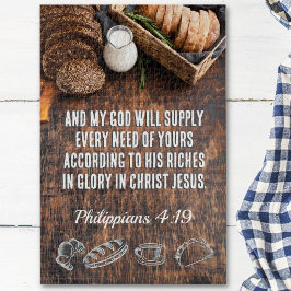 パン | Philippians 4:19 Bible Verse 20 x 30 ジグソーパズル
