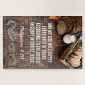 パン | Philippians 4:19 Bible Verse 20 x 30 ジグソーパズル (横)