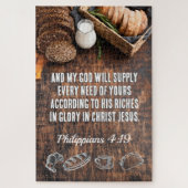 パン | Philippians 4:19 Bible Verse 20 x 30 ジグソーパズル (縦)