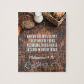パン | Philippians 4:19 Bible Verse 8 x 10以上 ジグソーパズル (縦)