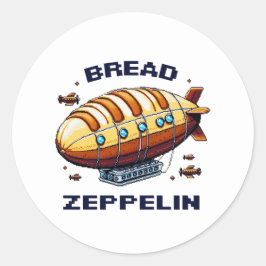パンZeppelin - 8お洒落ビット飛行船アート ラウンドシール