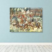 パヴィアの戦い。チャールズ5世の進歩 キャンバスプリント (インサイチュ (ウッドフロア))