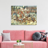 パヴィアの戦い。チャールズ5世の進歩 キャンバスプリント (インサイチュ (リビング))