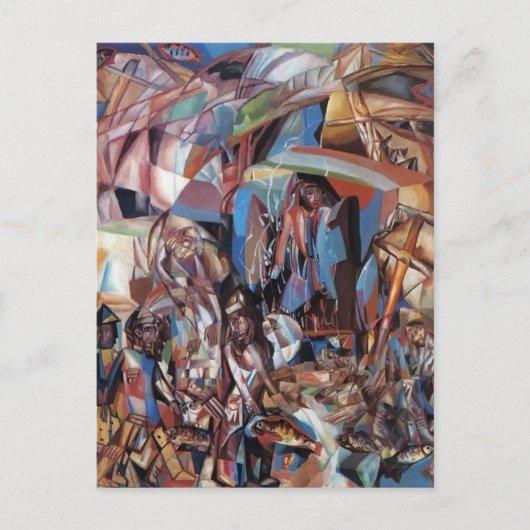 パヴェルフィロノフ – 魚釣りスクーナー ポストカード (正面)