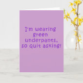 パーおもしろいプル・セント・パトリック・デイTシャツ カード (黄色い花)