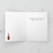 パーおもしろい最高のゴルフ・プン父のデイカード カード (内部)