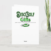 パーでメリークリスマスを過ごす |ディスクゴルフ カード (裏面)