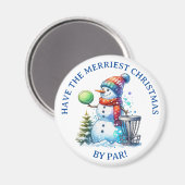 パーでメリークリスマスを過ごす |ディスクゴルフ マグネット (正面/裏面)