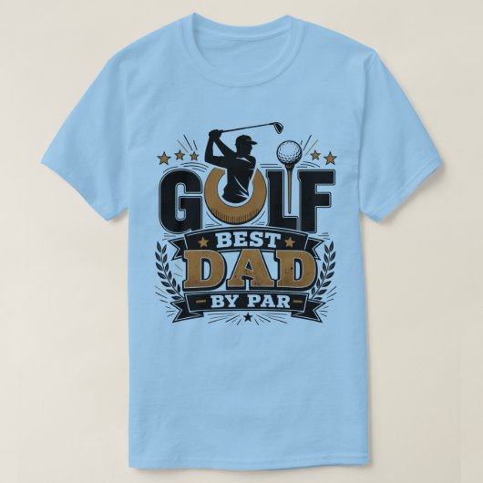 パーで最高のパパ ゴルフの父の日 Tシャツ (デザイン正面)